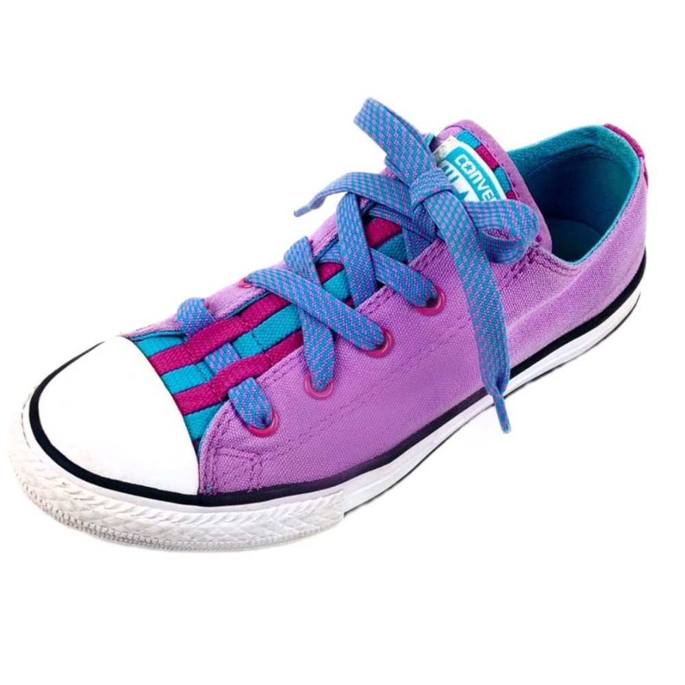 I’m Converse Juniors 3 Purple Low Top Sneakers Sz 3